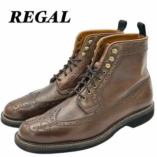 REGAL STANDARDS 60CR 茶 ウィングチップ レースアップ 25