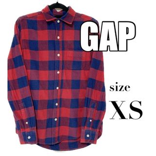 ギャップ(GAP)のギャップ　長袖 シャツ　チェック柄　レッド / ネイビー　XS　F00310(シャツ)