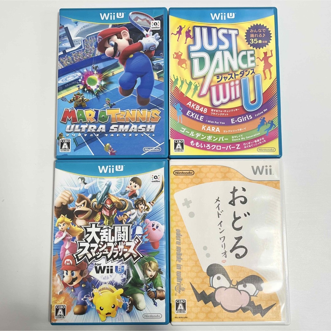 WiiUソフト４本セット【美品・WiiU欧州版】