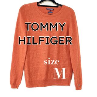 トミーヒルフィガー(TOMMY HILFIGER)のトミーヒルフィガー　ニット　セーター　オレンジ　M　F00308(ニット/セーター)