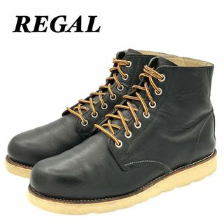 リーガル／REGAL ワークブーツ シューズ 靴 メンズ 男性 男性用レザー 革 本革 オリーブ カーキ  52NR セメンテッド式 プレーントゥ サイドジップ