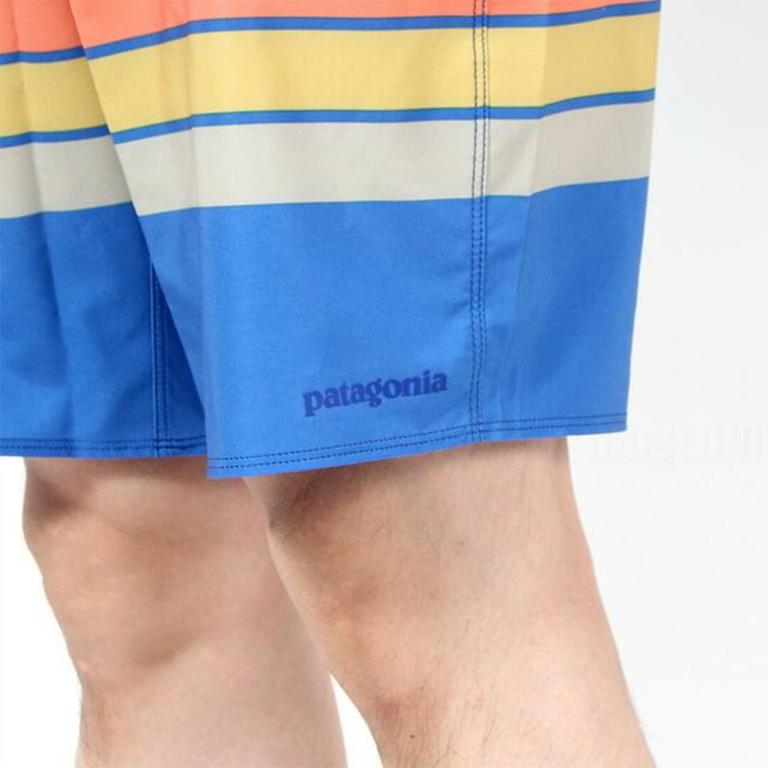 patagonia(パタゴニア)の【新品未使用】 patagonia パタゴニア ショートパンツ ハーフパンツ ハイドロピーク ボードショーツ 18インチ サーフパンツ ショーツ MENS HYDROPEAK BOARDSHORTS 18 IN 【サイズ28/OLIVAS STRIPE/ANACAPA BLUE】 メンズのパンツ(ワークパンツ/カーゴパンツ)の商品写真