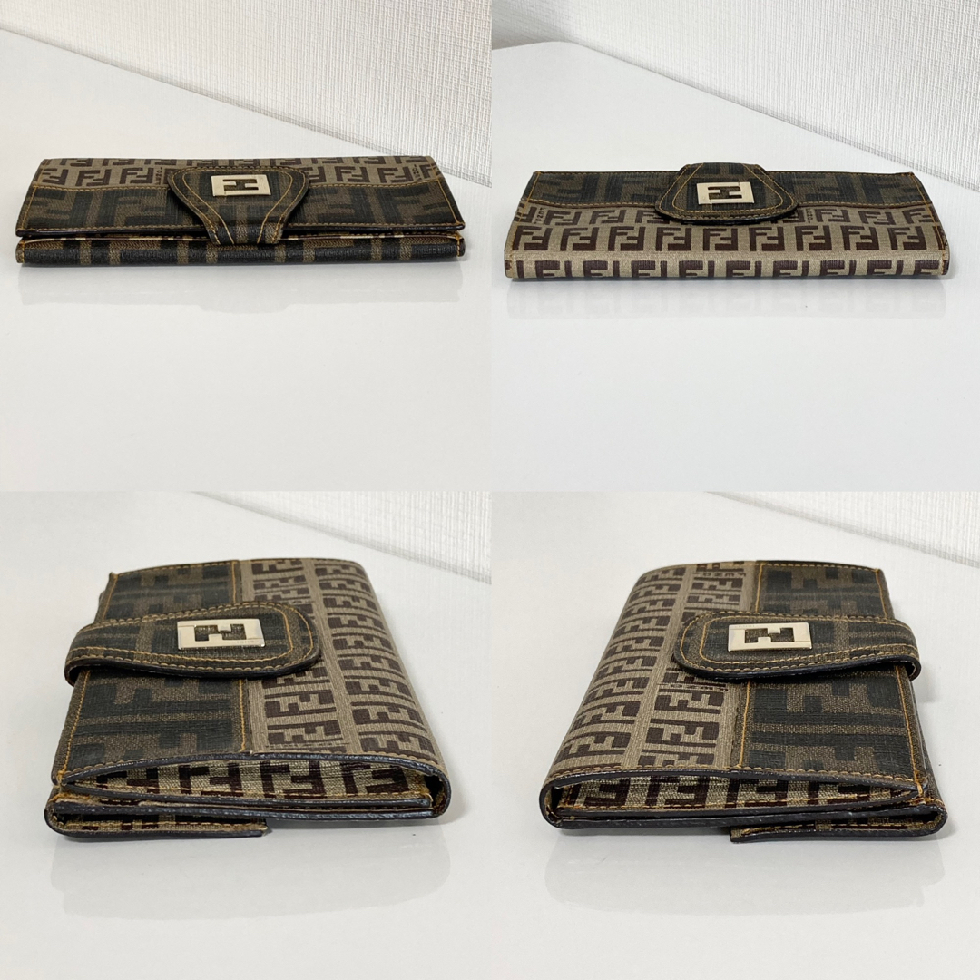 FENDI フェンディ ズッカ ゴールド金具 長財布 極美品☆ - 長財布