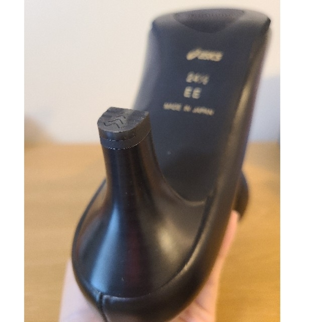 asics(アシックス)の【本革】アシックスランウォーク　黒パンプス　24.5cm レディースの靴/シューズ(ハイヒール/パンプス)の商品写真
