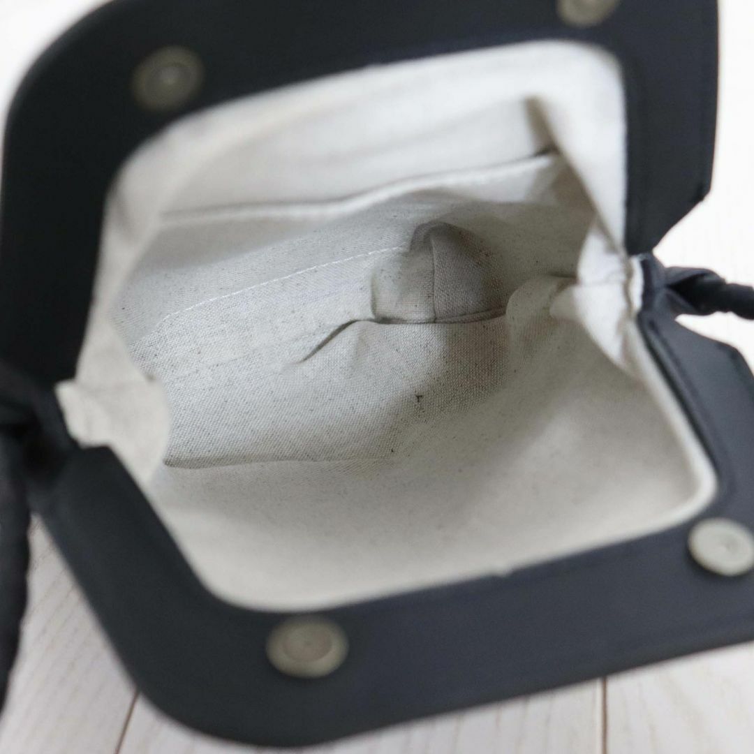 Ense アンサ キップレザー がま口 サコッシュ 斜め掛け Ense アンサ キップレザー がま口 サコッシュ 斜め掛け