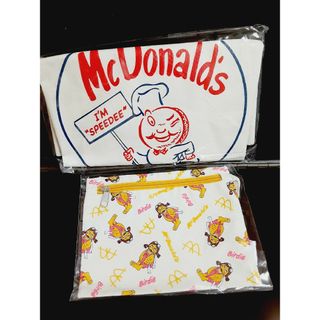 マクドナルド(マクドナルド)の新品未使用☆マクドナルド50周年☆バック&ポーチ(ノベルティグッズ)