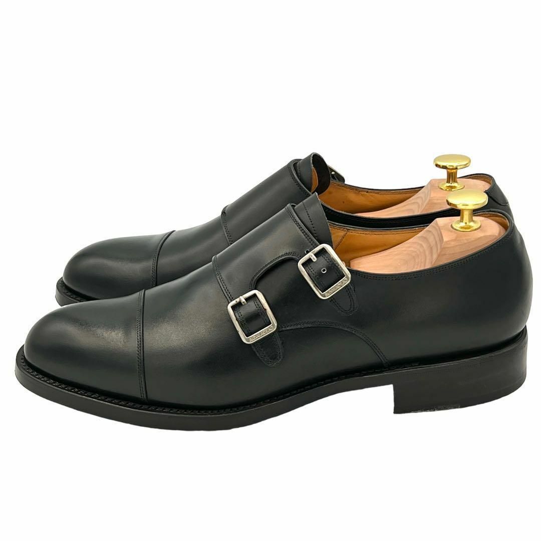 CARMINA(カルミナ)のCARMINA 6399 黒 ダブルモンクストラップ UK8.5 メンズの靴/シューズ(ドレス/ビジネス)の商品写真