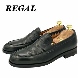 REGAL 13CR 黒 コインローファー ハーフサドル リッジウェイ 24.5