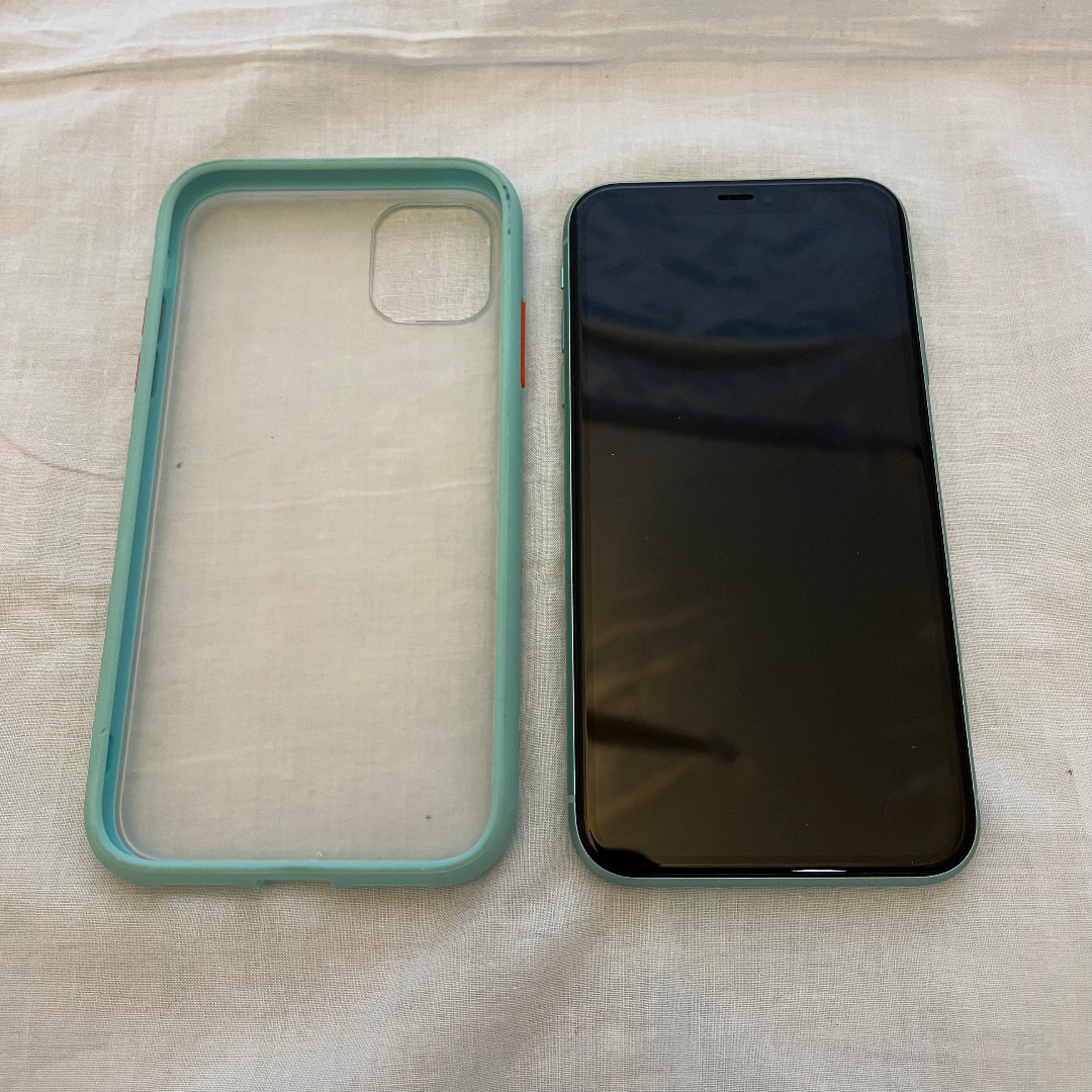 Apple - iPhone11 128GB グリーン SIMフリー ケース付き