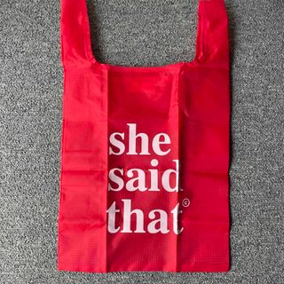 クツシタヤ(靴下屋)のshe said that エコバッグ　新品未使用(エコバッグ)