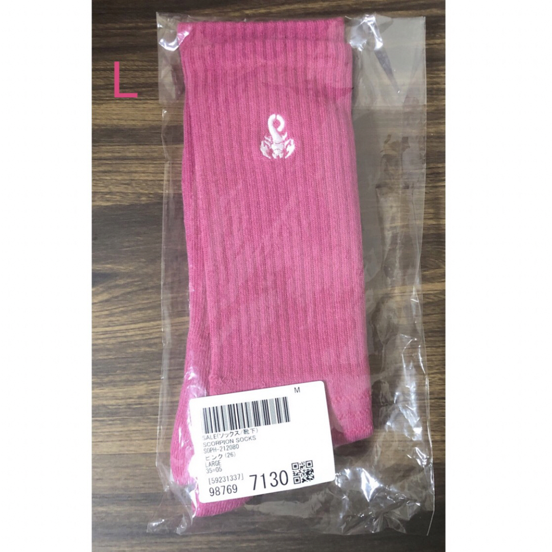 SOPHNET.(ソフネット)のSOPHNET. SCORPION SOCKS ピンク Pink / LARGE メンズのレッグウェア(ソックス)の商品写真