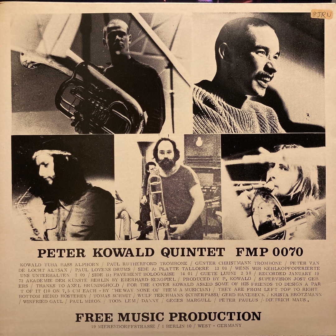 Peter Kowald Quintet 1