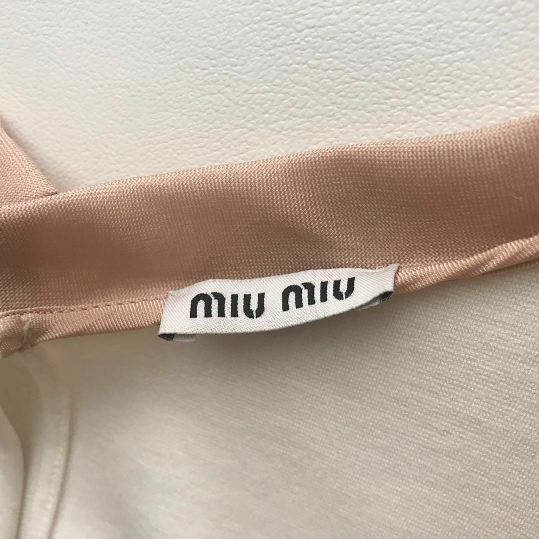 miumiu ペプラムシルエットカットソー ノースリーブ