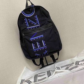 KENZO ケンゾー ワッペン付 ナイロンリュック バックパックブラック 希少