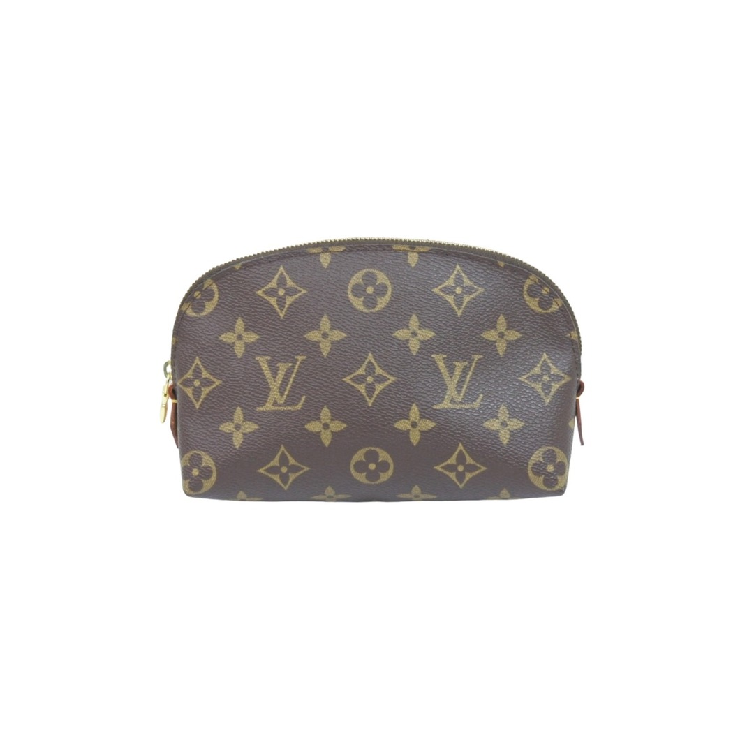 極美品 LouisVuitton ルイヴィトン ポーチ モノグラム コスメティック M47515 コーティングキャンバス ブラウン  51954