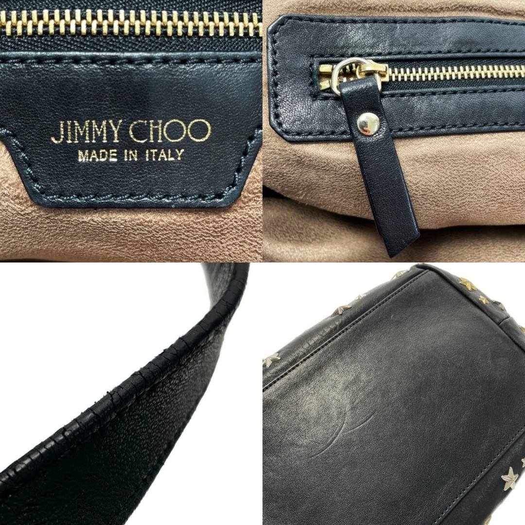 JIMMY CHOO(ジミーチュウ)の☆☆JIMMY CHOO ジミーチュウ ミニトートバッグ ソフィア スタースタッズ LTR173 ブラック 布袋・ギャランティ有 レディースのバッグ(トートバッグ)の商品写真