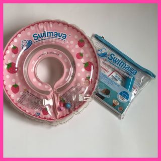 スイマーバ(Swimava)のスイマーバ　首リング　レギュラーサイズ　いちご柄　ピンク　Swimava(お風呂のおもちゃ)