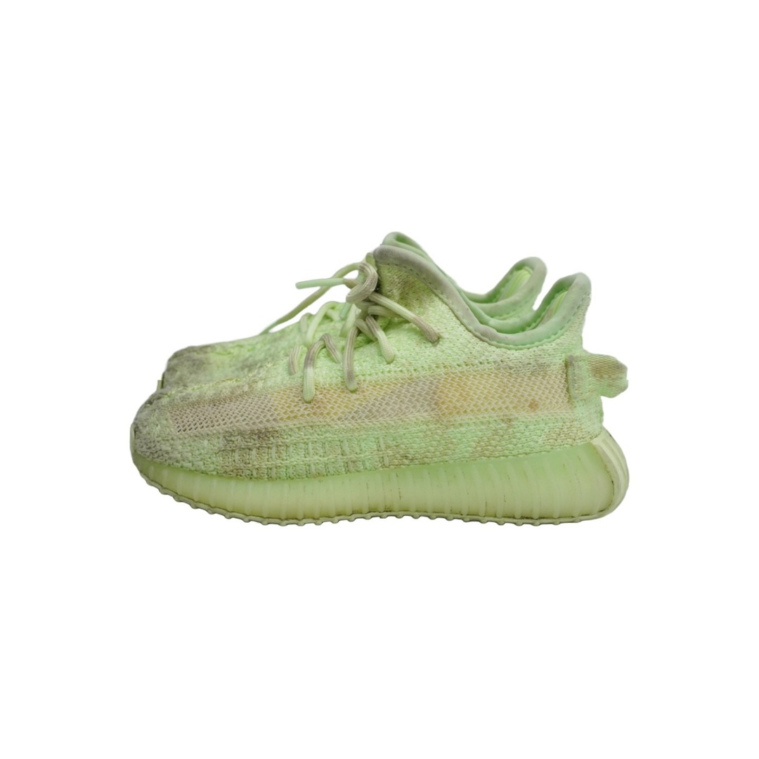 YEEZY BOOST 350 V2 GLOW IN THE DARK イージーブーストグロウスニーカー キッズ ライトグリーン 7 1/2K 良品  51951