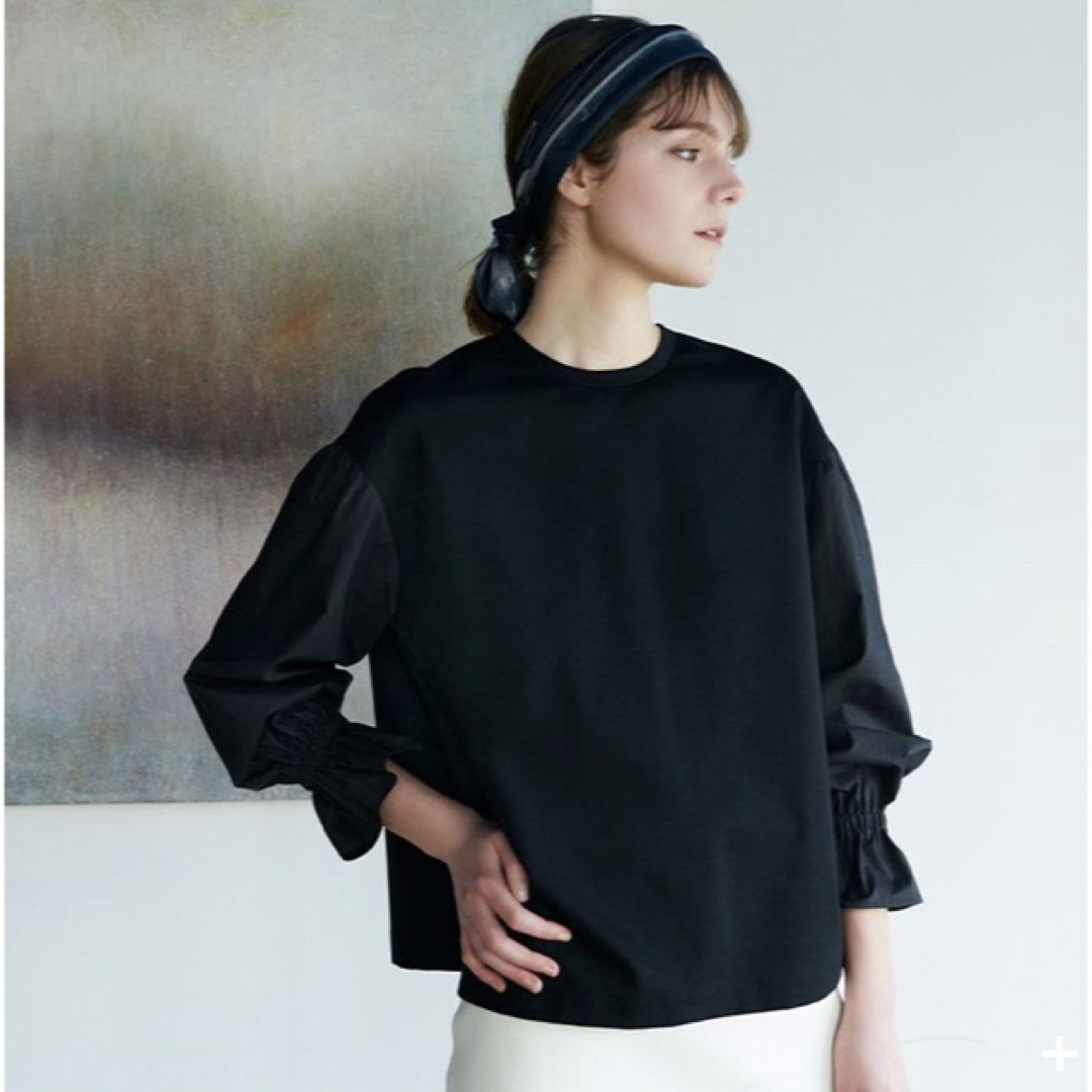 美品 セオリーリュクス agot 21SS 即完売品 黒 プルオーバー 異素材