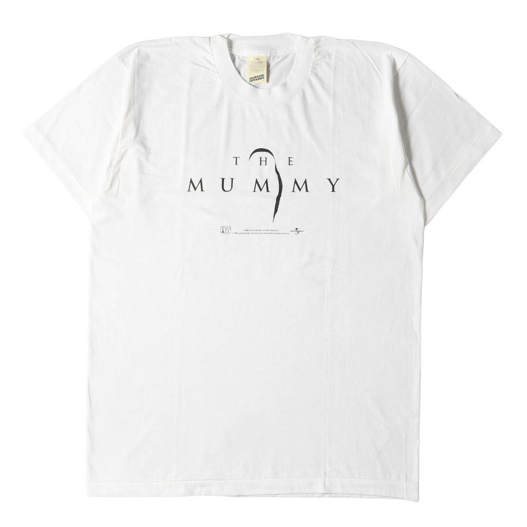 U.S.VINTAGE U.S. ヴィンテージ Tシャツ サイズ:L 90s 映画 THE MUMMY ハムナプトラ/失われた砂漠の都 クルーネック Tシャツ デッドストック ホワイト 白 オフィシャルアイテム SCREEN STARS 【メンズ】メンズ