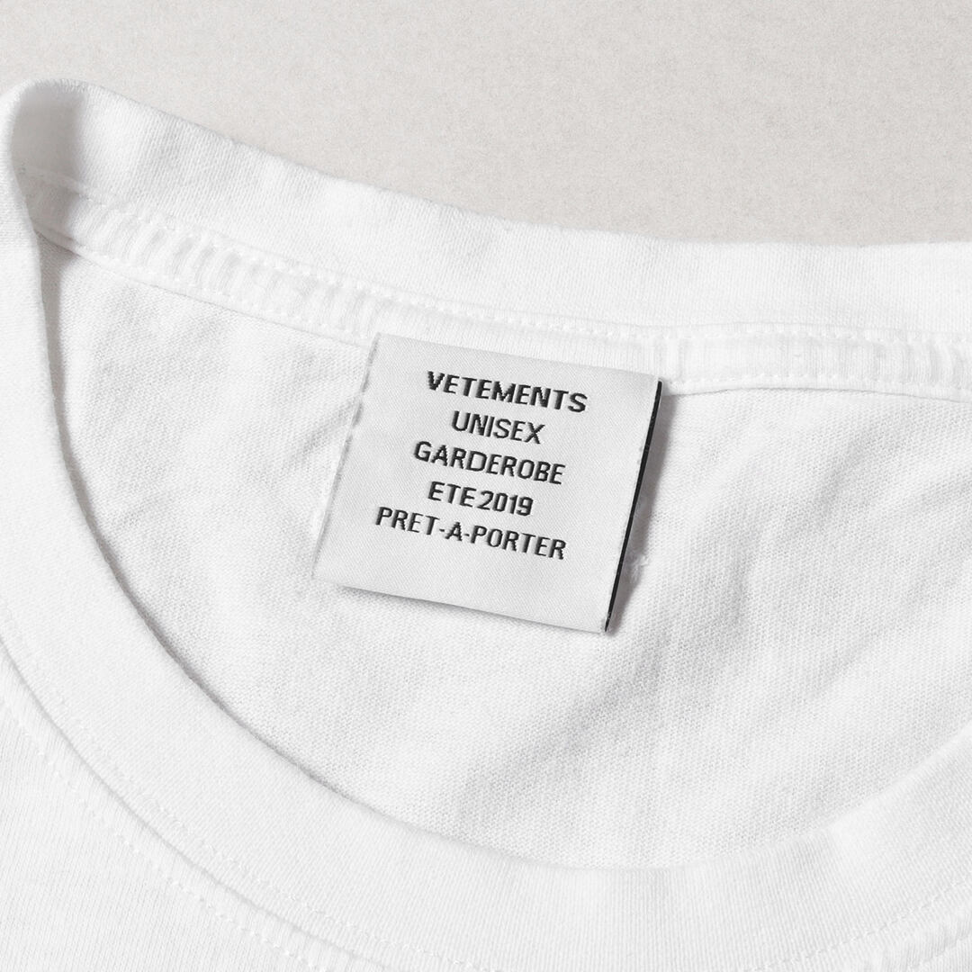 VETEMENTS ヴェトモン Tシャツ サイズ:L グルジアロゴ クルーネック Tシャツ 19SS ホワイト 白 トップス カットソー 半袖 【メンズ】