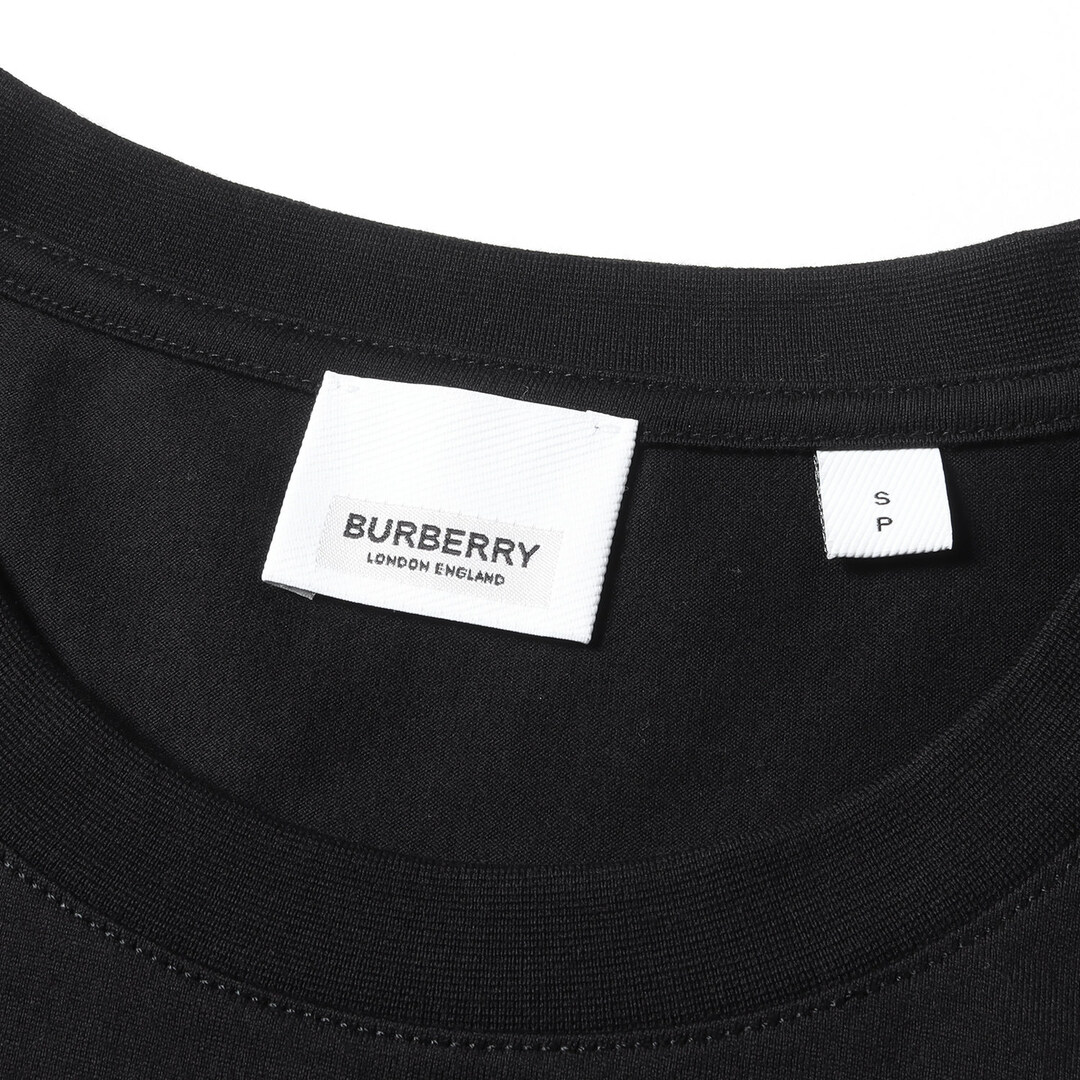 BURBERRY バーバリー Tシャツ サイズ:S ホースフェリー プリント オーバーサイズ クルーネック Tシャツ 8040694  HORSEFERRY ブラック 黒 トップス カットソー 半袖 【メンズ】【中古】【美品】