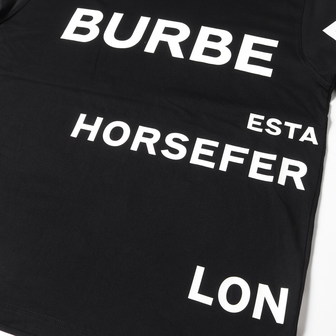 BURBERRY バーバリー Tシャツ サイズ:S ホースフェリー プリント オーバーサイズ クルーネック Tシャツ 8040694  HORSEFERRY ブラック 黒 トップス カットソー 半袖 【メンズ】【中古】【美品】