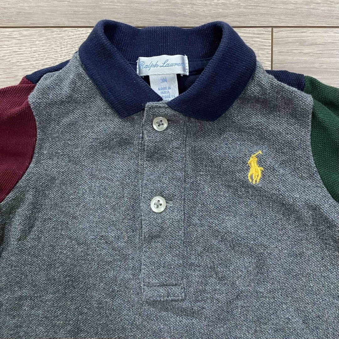 Ralph Lauren(ラルフローレン)のラルフローレン ベビー 長袖 ロンパース 3M 美品 キッズ/ベビー/マタニティのベビー服(~85cm)(ロンパース)の商品写真