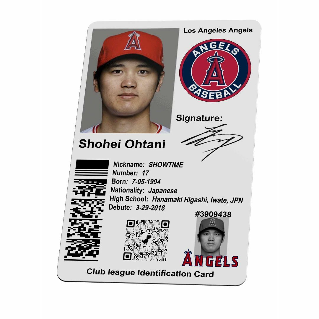 MLB ロサンゼルス・エンゼルス【 大谷翔平 】プロ野球 IDカード -3 エンタメ/ホビーのコレクション(その他)の商品写真