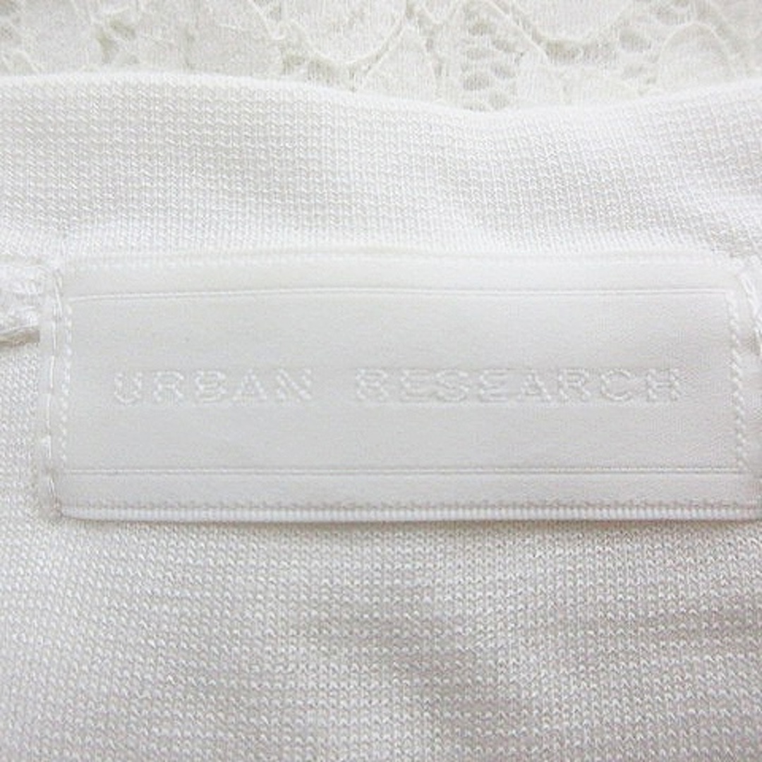 URBAN RESEARCH(アーバンリサーチ)のアーバンリサーチ カットソー 半袖 切替 レース フェイクパール One 白 レディースのトップス(カットソー(半袖/袖なし))の商品写真