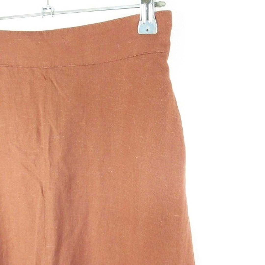 KBF+(ケービーエフプラス)のKBF＋ アーバンリサーチ スカート フレア ロング 薄手 麻混 One 茶 レディースのスカート(ロングスカート)の商品写真