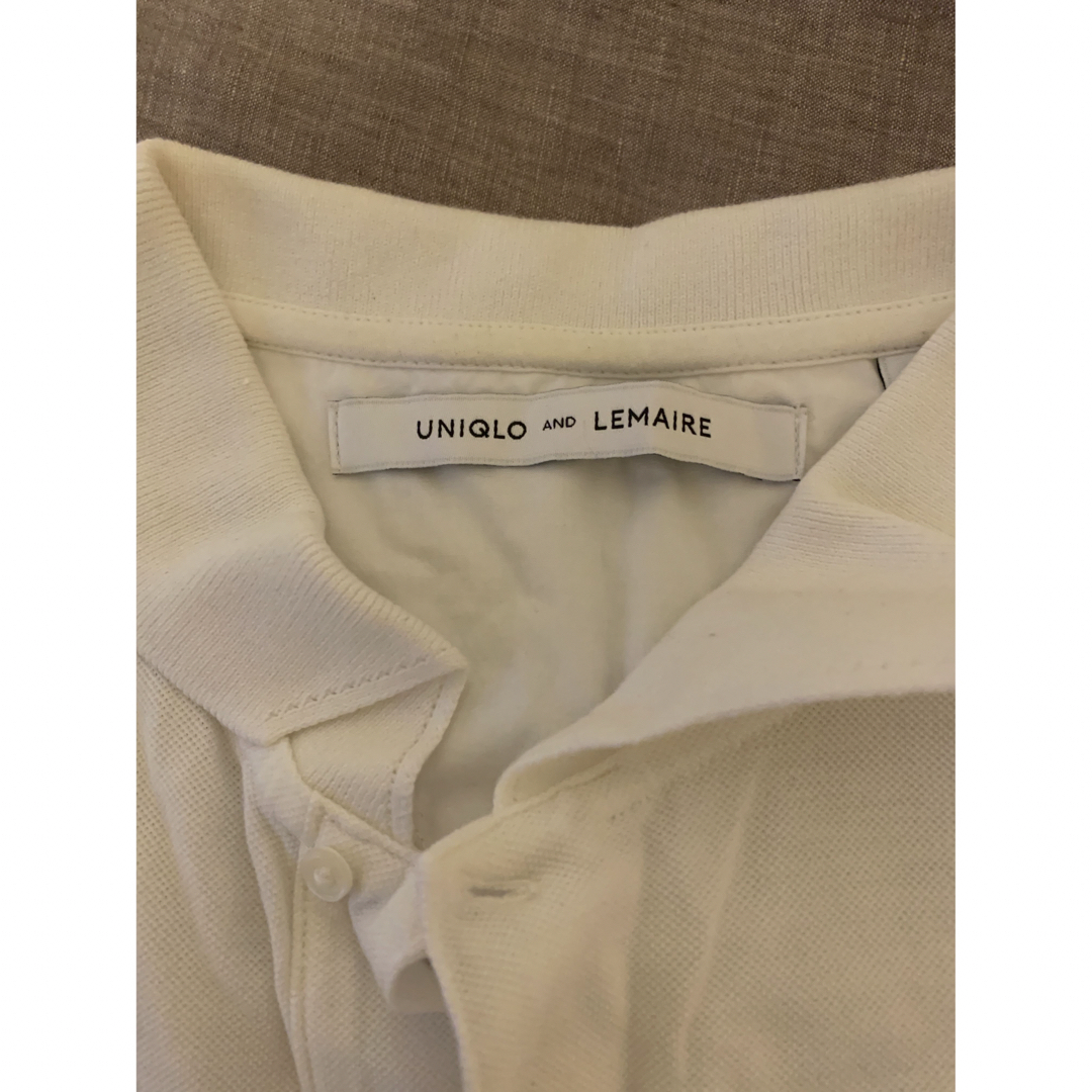 UNIQLO(ユニクロ)の【ユニクロ】UNIQLO LEMAIRE ポロシャツ　ホワイト メンズのトップス(ポロシャツ)の商品写真