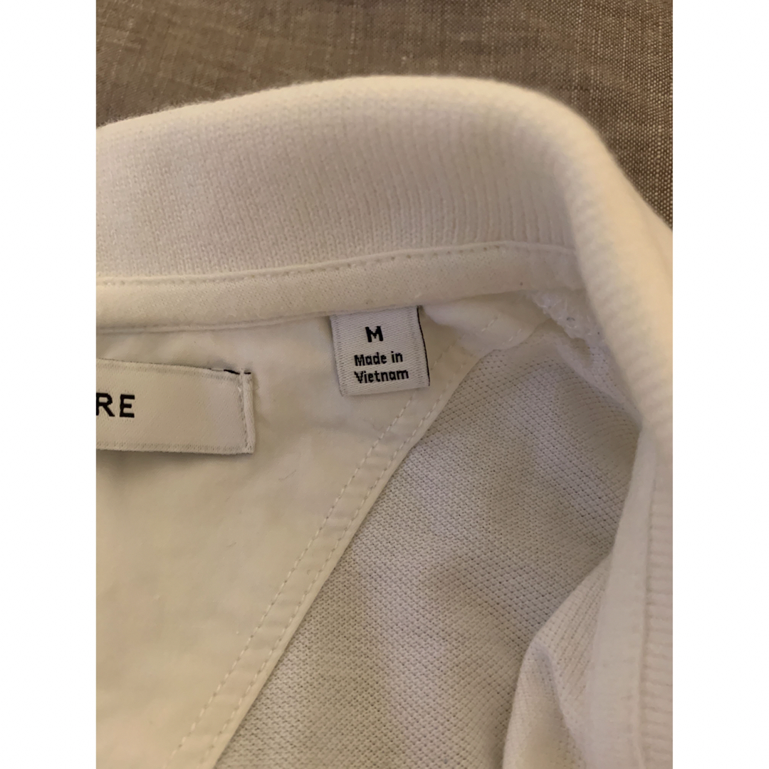 UNIQLO(ユニクロ)の【ユニクロ】UNIQLO LEMAIRE ポロシャツ　ホワイト メンズのトップス(ポロシャツ)の商品写真