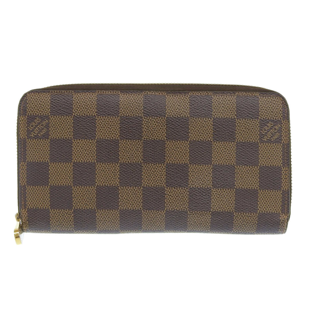 【LOUIS VUITTON】ルイ・ヴィトン ジッピー・ウォレット N41661 ダミエキャンバス 茶 MI2156 ユニセックス 長財布