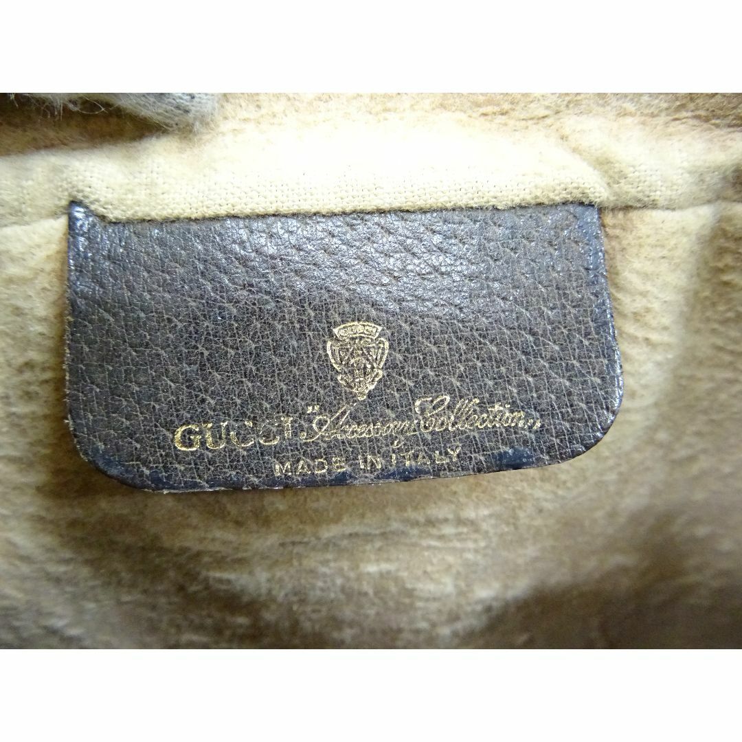 Gucci(グッチ)のKM015/ オールド グッチ GG シェリーライン PVC レザー レディースのバッグ(クラッチバッグ)の商品写真