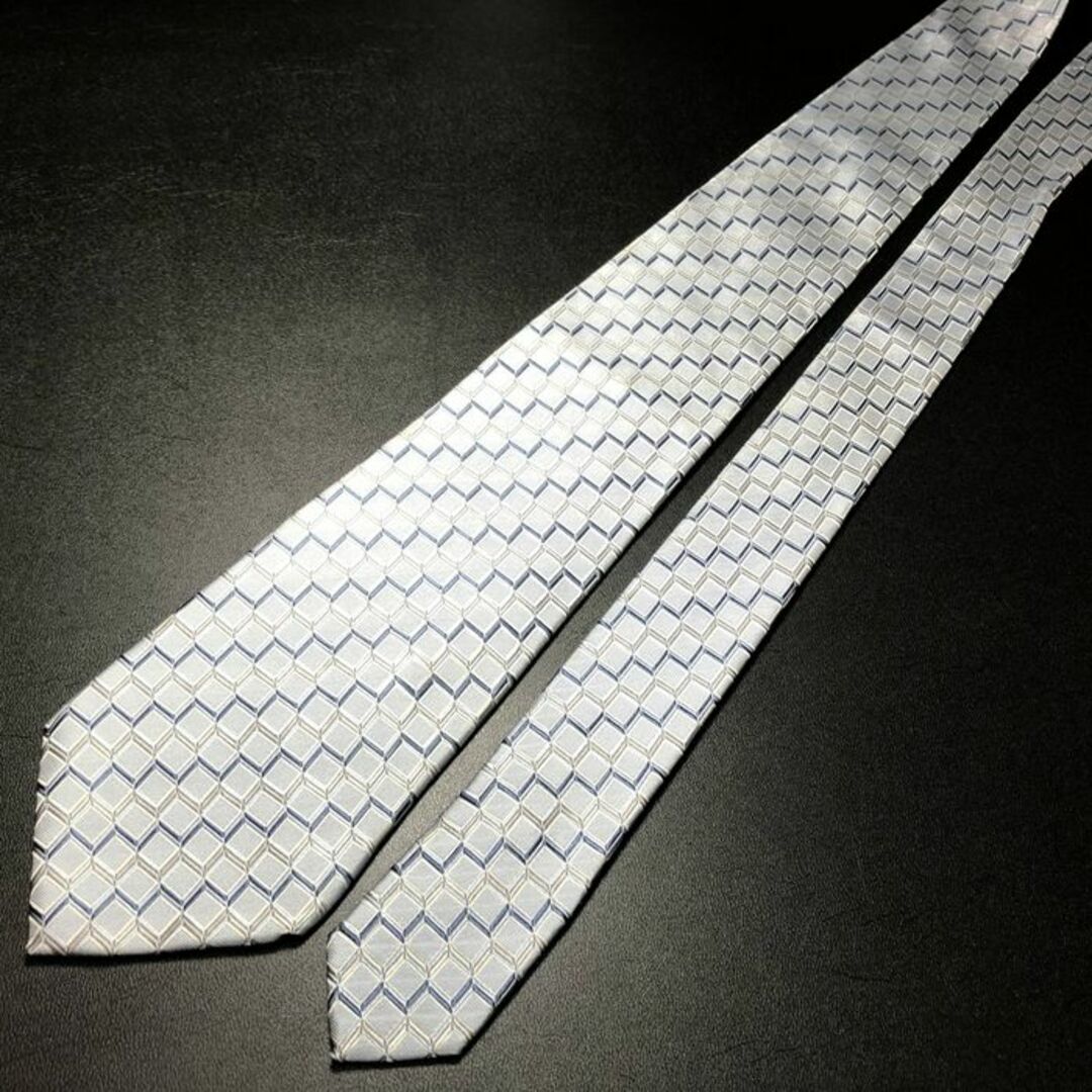 AOKI(アオキ)のベルモーレ チェック スカイブルー ネクタイ B102-L19 メンズのファッション小物(ネクタイ)の商品写真