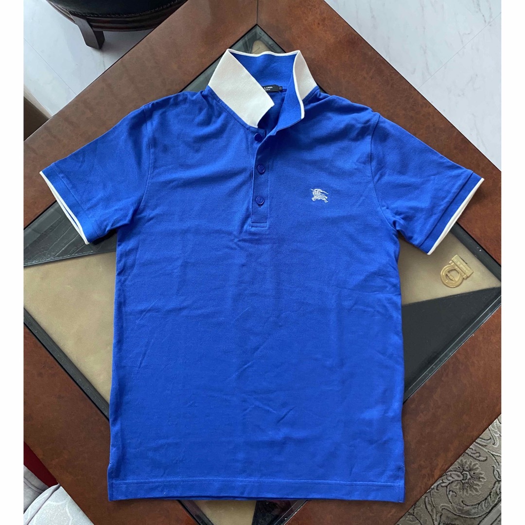 BURBERRY BLACK LABEL(バーバリーブラックレーベル)のBURBERRY バーバリーブラックレーベル ポロシャツ 2 M 絹混 メンズのトップス(ポロシャツ)の商品写真