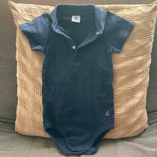 プチバトー(PETIT BATEAU)のプチバトー86 ポロシャツロンパース(シャツ/カットソー)