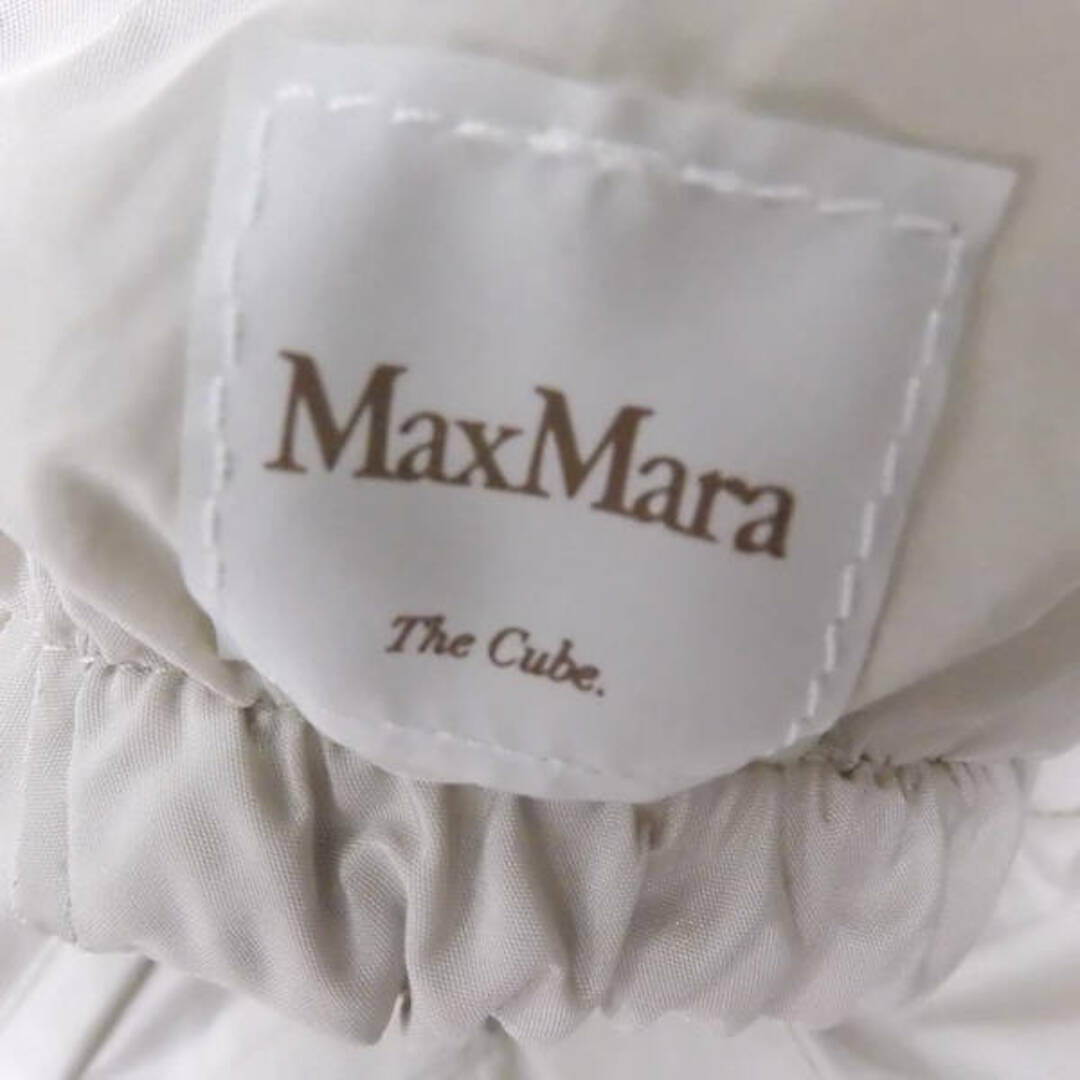 Max Mara(マックスマーラ)の MAXMARA マックスマーラ The Cube キューブ リバーシブルフード付きダブルジップコート 1点 アイボリー 38 ポリエステル ボーダー柄 ジャケット ブルゾン アウター レディース AU1786W  レディースのジャケット/アウター(ロングコート)の商品写真