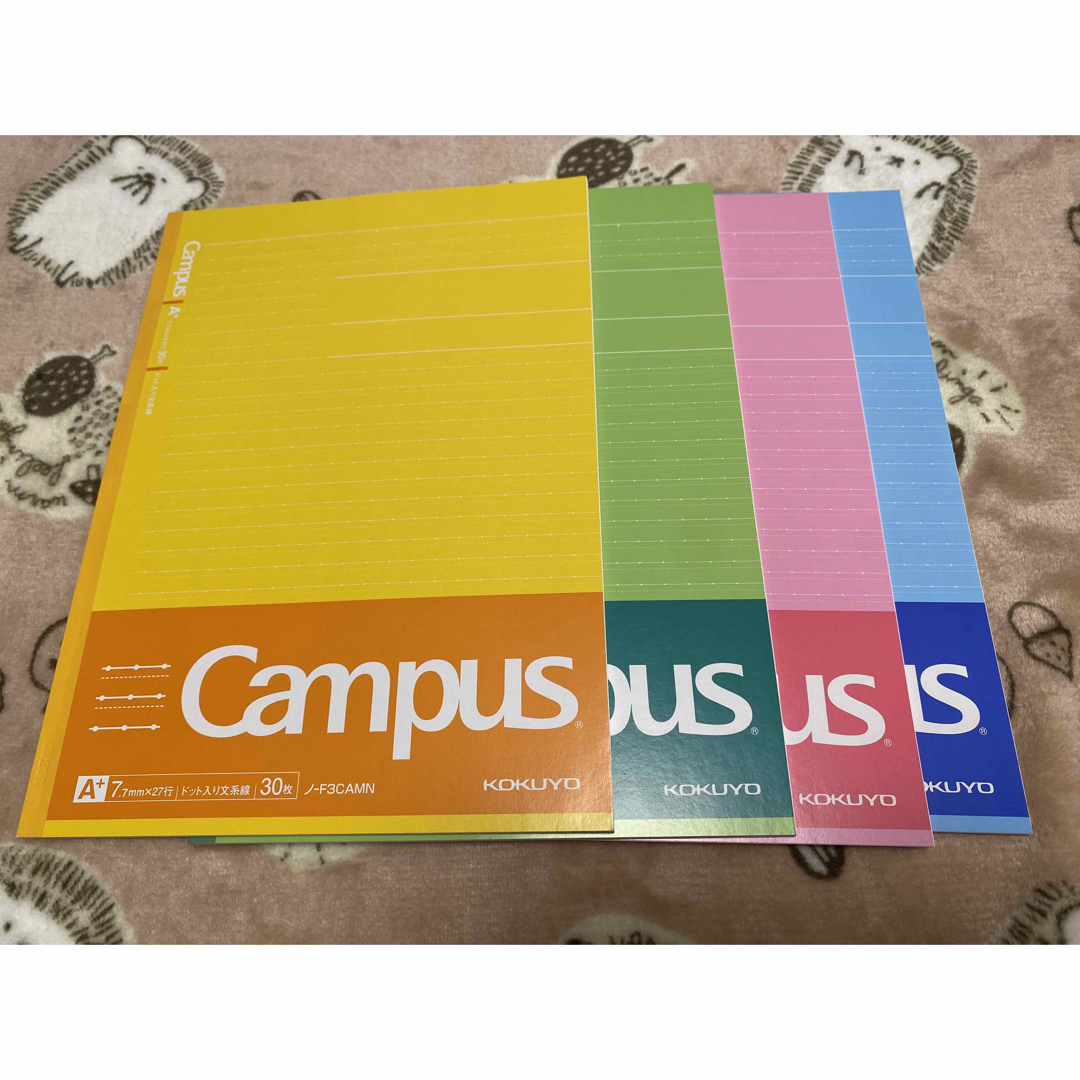 コクヨ(コクヨ)のcampus ノート 4枚セット インテリア/住まい/日用品の文房具(ノート/メモ帳/ふせん)の商品写真