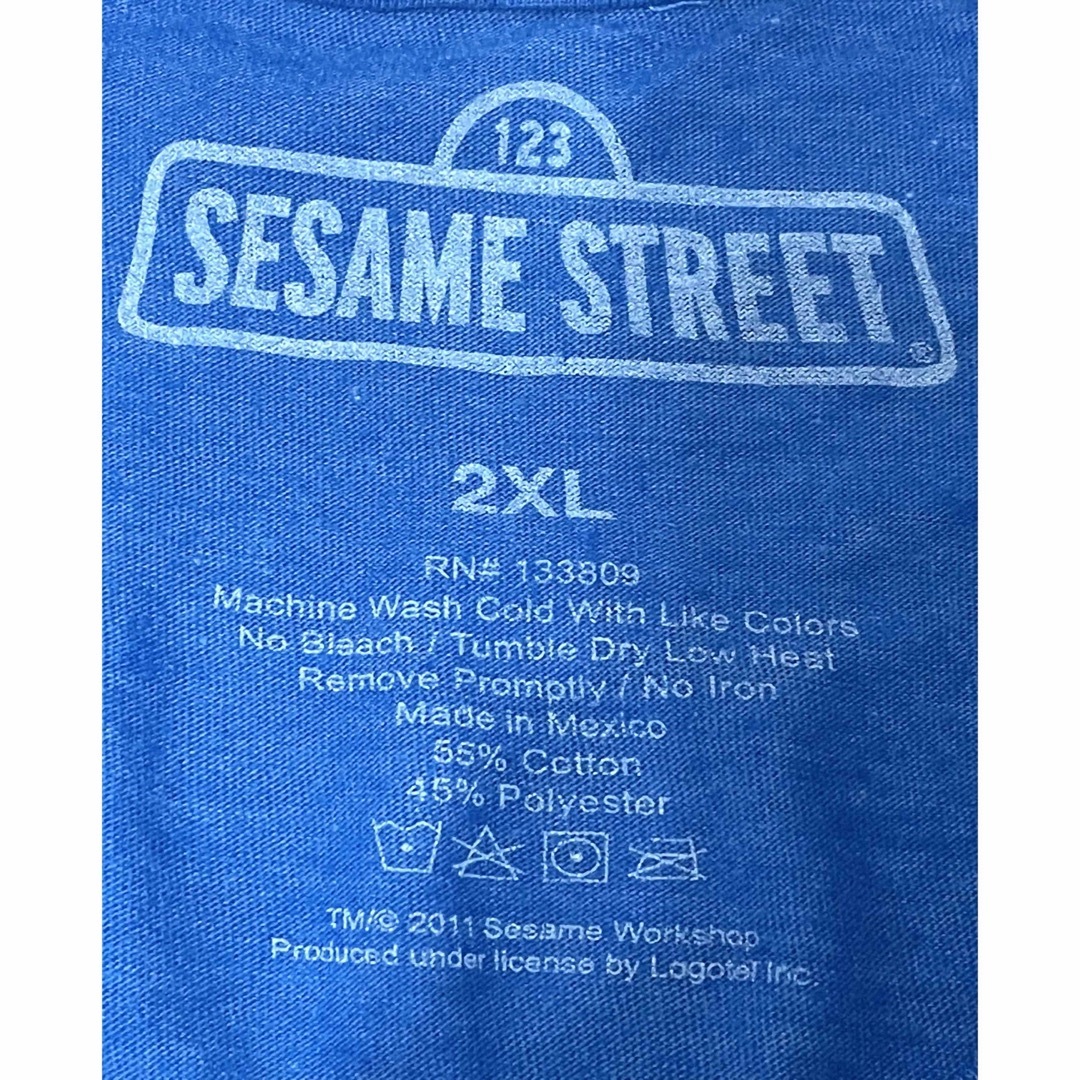 SESAME STREET(セサミストリート)の【セサミストリート】Tシャツ⑨ 2XLサイズ メンズのトップス(Tシャツ/カットソー(半袖/袖なし))の商品写真