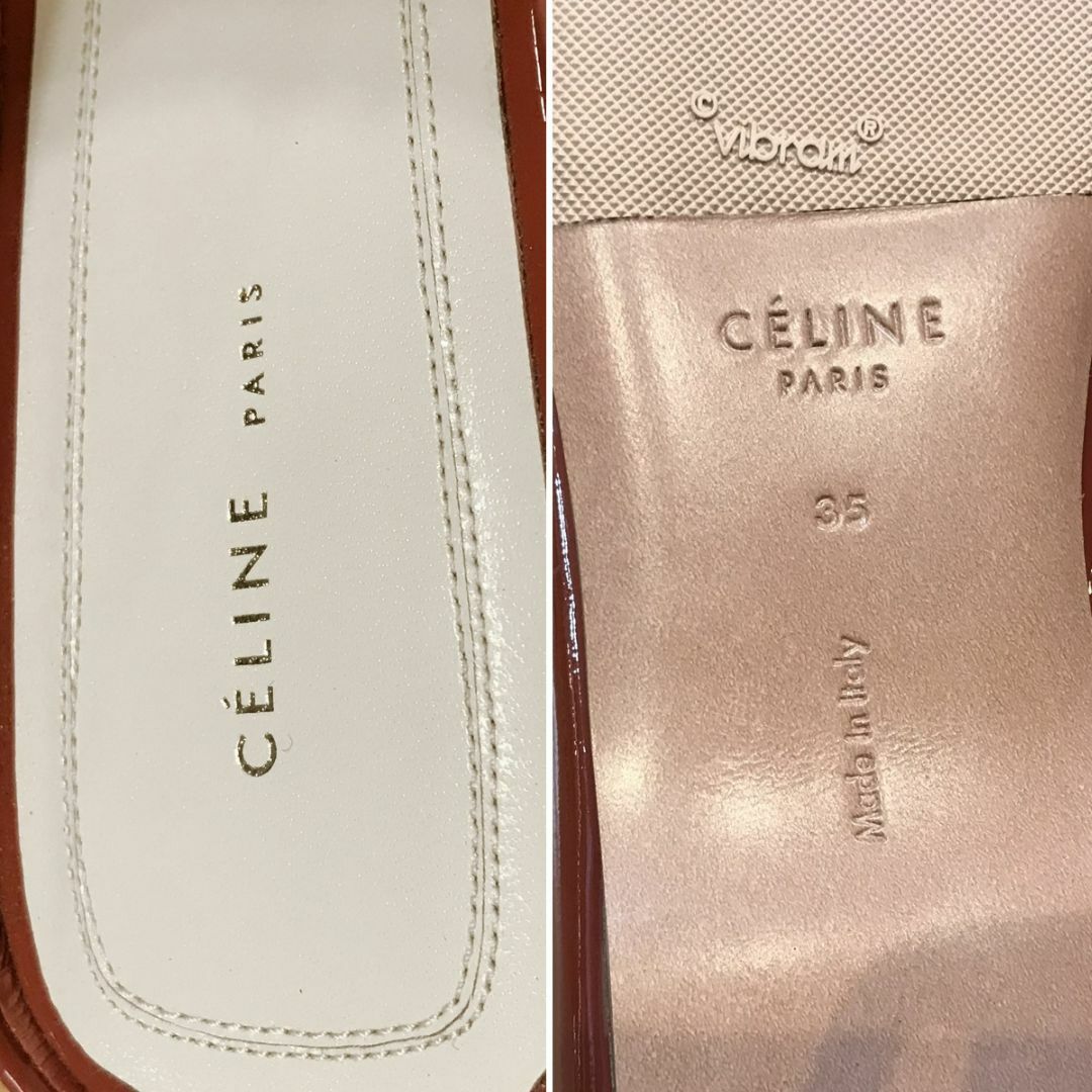 celine(セリーヌ)の新品未使用 セリーヌ スクエアトゥ ミュール サンダル 35 レディースの靴/シューズ(ミュール)の商品写真