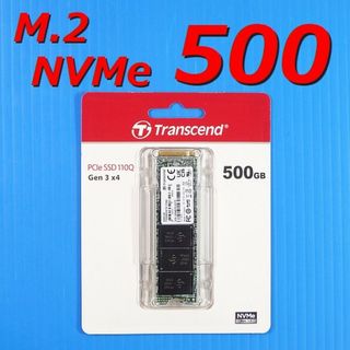 トランセンド(Transcend)の【SSD 500GB】Transcend 110Q M.2 NVMe TS500(PCパーツ)