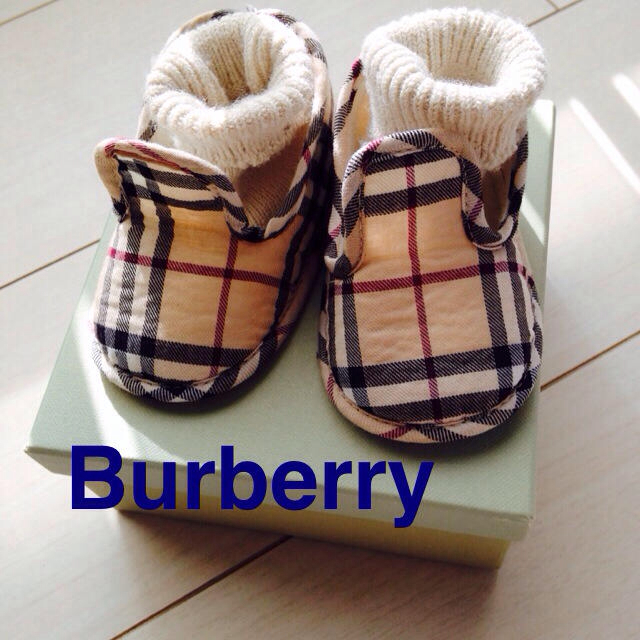 BURBERRY(バーバリー)の美品★バーバリー ベビーシューズ キッズ/ベビー/マタニティのベビー靴/シューズ(~14cm)(その他)の商品写真