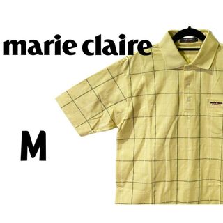 マリクレール(Marie Claire)のマリクレールオム　半袖 ポロシャツ　イエロー　M　K00085(ポロシャツ)