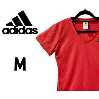 アディダス(adidas)のアディダス　スポーツウェア　レッド　M　K00078(Tシャツ/カットソー(半袖/袖なし))