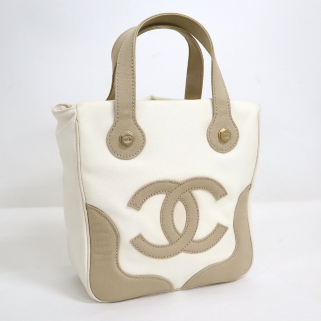 【CHANEL】シャネル マシュマロ トートバック キャンバス×レザー ベージュ×ホワイト×ゴールド金具 A24224【中古】/hm09107kt |  フリマアプリ ラクマ