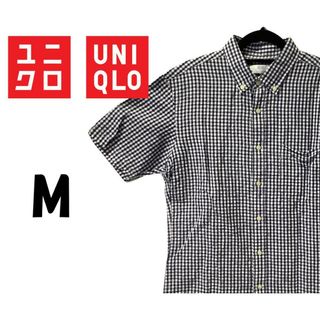 ユニクロ(UNIQLO)のユニクロ　半袖 シャツ　チェック柄　M　K00072(シャツ)