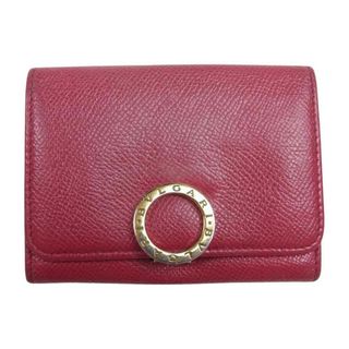 ブルガリ(BVLGARI)のBVLGARI ブルガリ ロゴ クリップ レザー カードケース 名刺入れ ピンク系【中古】(その他)