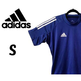 アディダス(adidas)のアディダス　サッカーウェア　半袖 シャツ　ブルー　S　K00067(Tシャツ/カットソー(半袖/袖なし))
